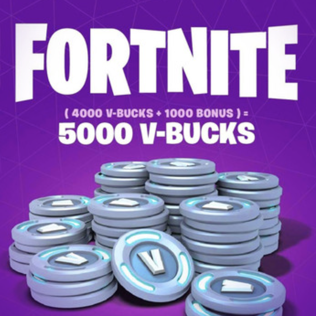 Fortnite 5000 Vbucks Charged In Your Own Account
