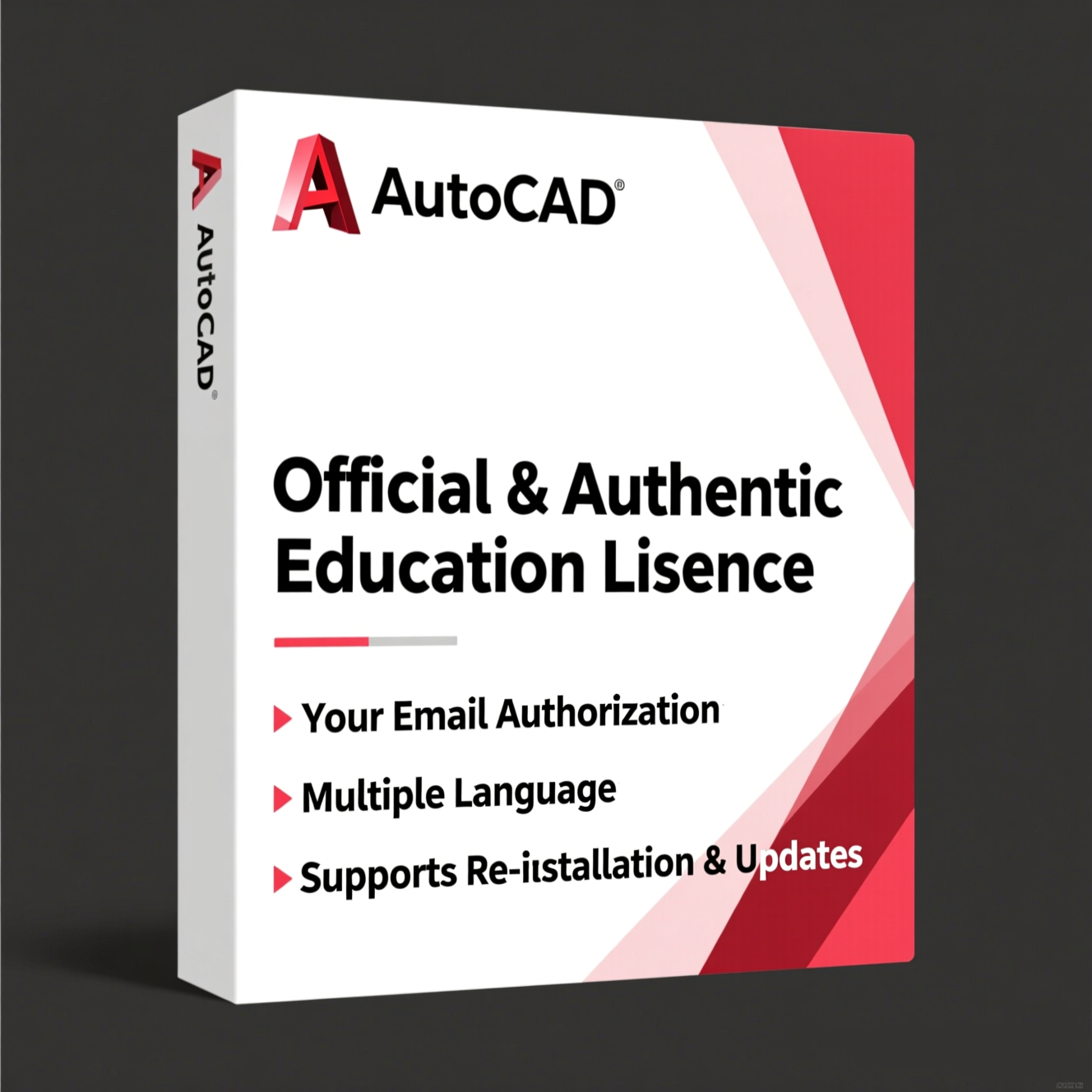 AutoCAD Official & Education License Your Email Authorization Re-Installation & Updates