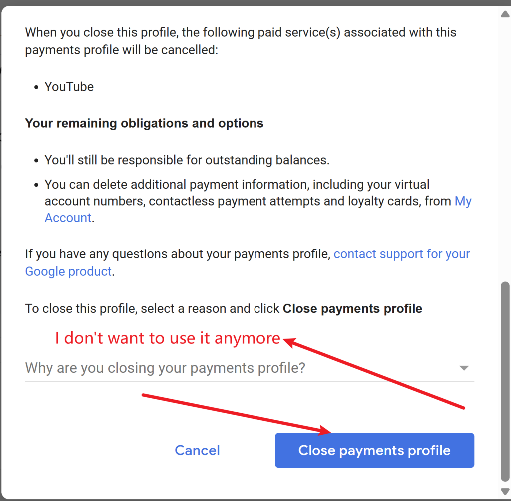 How To Close Payments Profile in Google (Preparations before Adding into Youtube Premium Family）